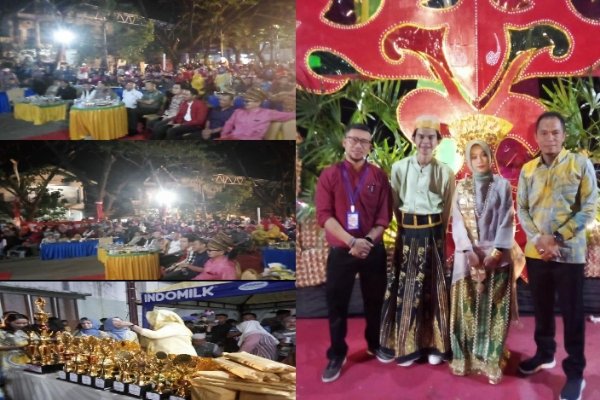 Kolase acara malam ramah tamah HUT Ke-78 Republik Indonesia di Kelurahan Buntusu, (30/8/2023).