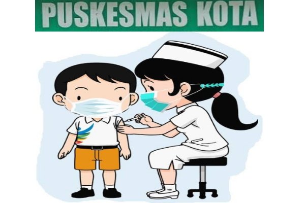 Ilustrasi kegiatan imunisasi di Puskesmas Kota.