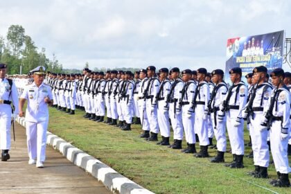 Lapangan Apel Mako Koarmada III Katapop, Distrik Salawati, Kabupaten Sorong, Papua Barat Daya, (06/09/2023).