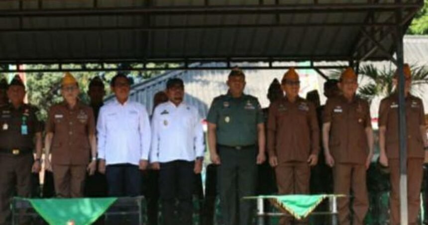Pelatihan JSN 45 berlangsung di Rindam Kodam XIV/Hasanuddin, Pakatto Kabupaten Gowa, dibuka Wakil Ketua Umum I DPP Legiun Veteran Republik Indonesia (LVRI) Letjen TNI (Purn) Muzani Syukur sebagai Inspektur Upacara, Kamis lalu (7/9/2023).