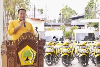 Ketua MPR RI Bambang Soesatyo sekaligus Wakil Ketua Umum Partai Golkar di Purbalingga, (15/09/2023).