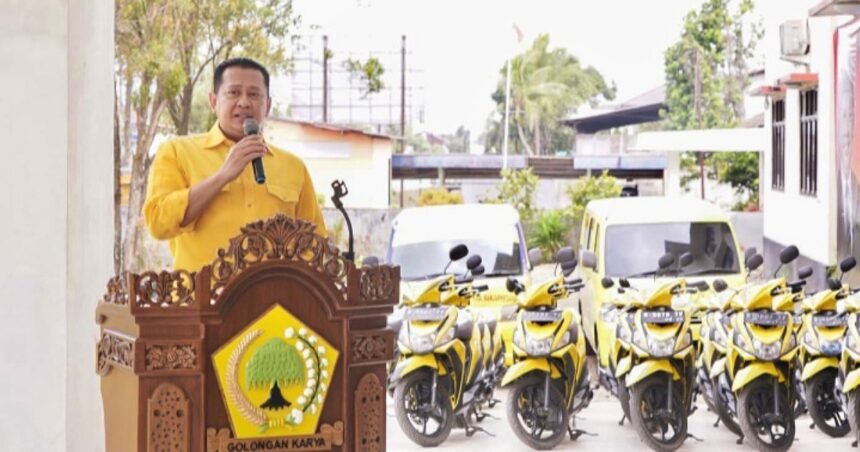 Ketua MPR RI Bambang Soesatyo sekaligus Wakil Ketua Umum Partai Golkar di Purbalingga, (15/09/2023).