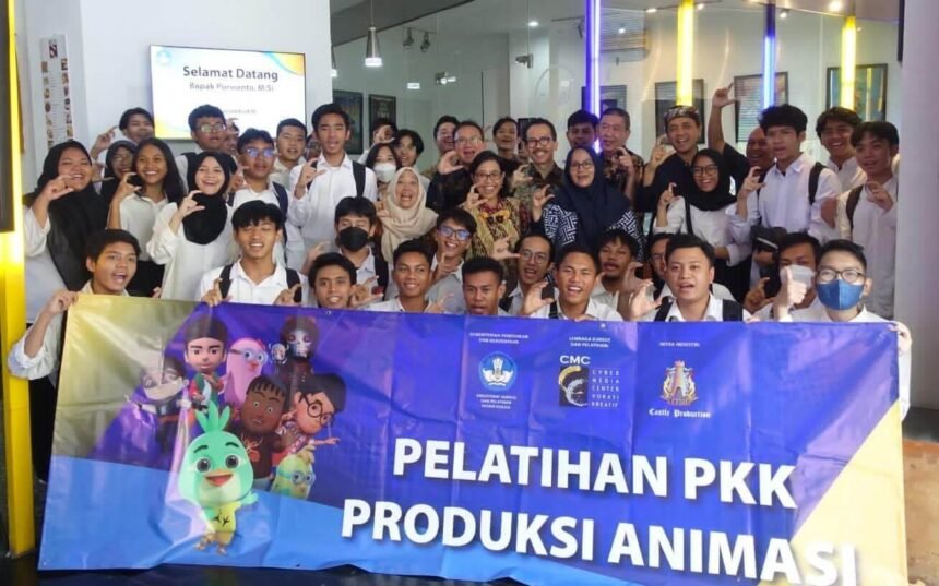 Diklat PKK Animasi 3D di Gedung CMC Kelapa Gading pada Kamis (14/9/2023). Peserta diklat Animasi 3D dan game ini dilatih langsung oleh para profesional Castle Production.