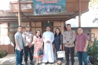 Kegiatan Minggu Kasih di Gereja Ratna Mariam, Jalan Endang, Kecamatan Tinggimoncong Kabupaten Gowa, Minggu (17/09/2023).