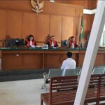 Terdakwa Korupsi Tambang Pasir Laut Takalar di Pengadilan Negeri kelas 1A Makassar, (19/09/2023).