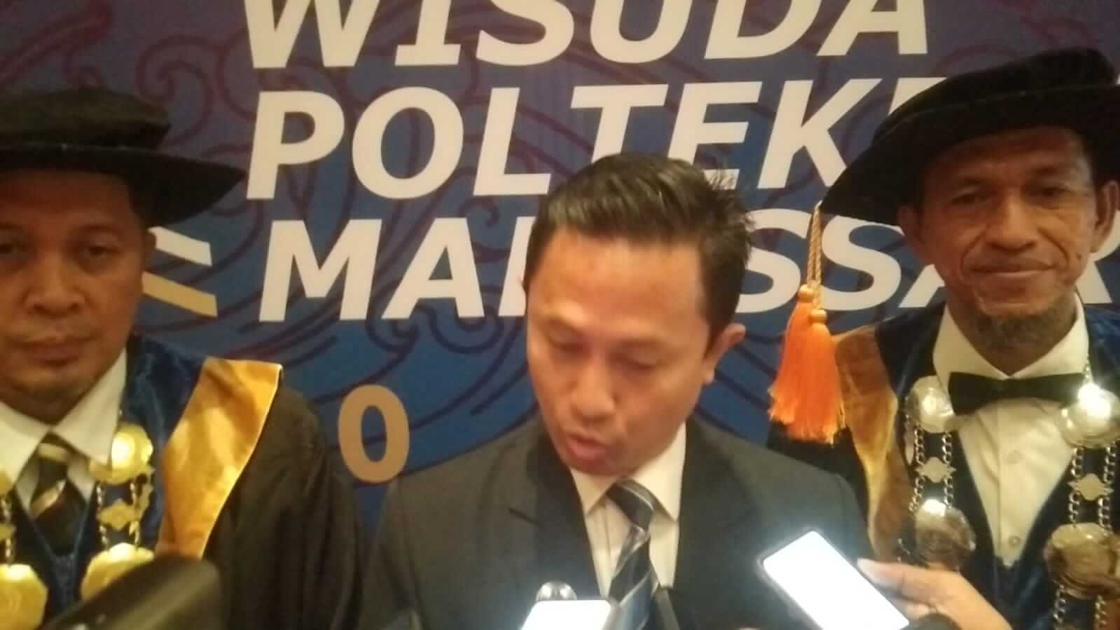 Kepala Pusat Pengembangan Sumber Daya Manusia Pariwisata dan Ekonomi Kreatif. Faisal, S.ST.Par., MM.Par, CHE., Kapusbang, dalam acara Wisuda XXII Politeknik Pariwisata Makassar, Sabtu (16/09/2023).