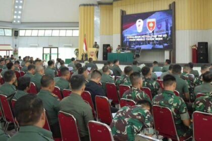 Jaga Netralitas TNI AD dalam Pemilu, Irdam XIV/Hsn Wakili Pangdam Buka Sosialisasi Netralitas TNI AD.