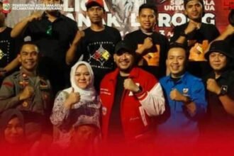 Bersama Camat Panakkukang Andi Pangeran dalam pagelaran kegiatan Liga Anak Lorong tingkat kecamatan panakkukang.