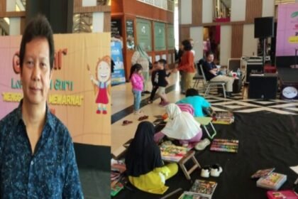 Hari Guru Nasional, CKN Gelar Gebyar Lomba Menggambar dan Mewarnai. Kolase : Robert Tjowari Ketua Cahaya Kebangkitan Nusantara (CKN) Sulsel.