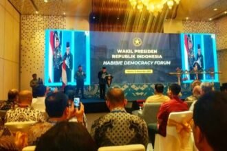 Dalam rangka memperingati 24 tahun berdirinya The Habibie Center, organisasi nirlaba ini menyelenggarakan acara Habibie Democracy Forum, bertempat di Sasono Mulyo III Ballroom Hotel Le Meridian, Jakarta Pusat, Rabu, 15 Novemver 2023.