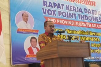 Rapat Kerja Daerah (Rakerda) Vox Point Indonesia DPD Sulsel tahun 2023.