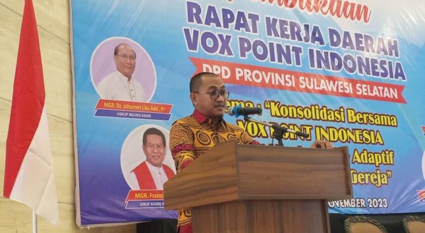 Rapat Kerja Daerah (Rakerda) Vox Point Indonesia DPD Sulsel tahun 2023.