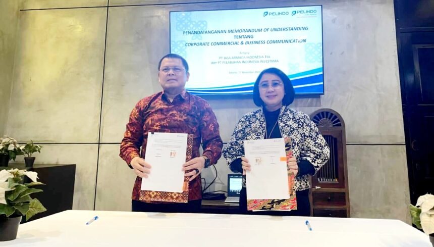 PT Jasa Armada Indonesia Tbk (IDX: IPCM) pada Jumat lalu (17/11) menandatangani Memorandum of Understanding (MoU) dengan PT Pelabuhan Indonesia Investama (PII) tentang corporate commercial & business communication.