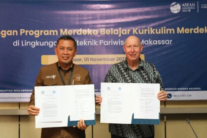 Politeknik Pariwisata (Poltekpar) Makassar Resmi menjalin kerjasama dengan Asia Pacific Institute for Events Management (APIEM).