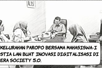 Ilustrasi kunjungan STIA LAN ke Kelurahan Paropo Kota Makassar.