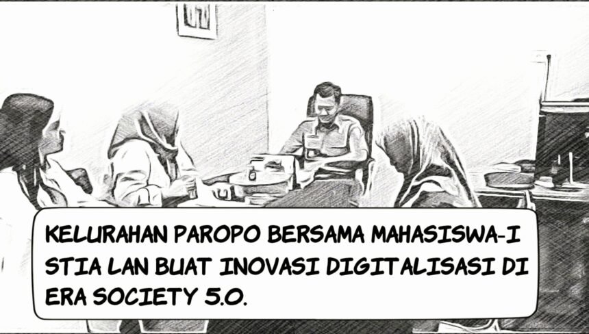 Ilustrasi kunjungan STIA LAN ke Kelurahan Paropo Kota Makassar.