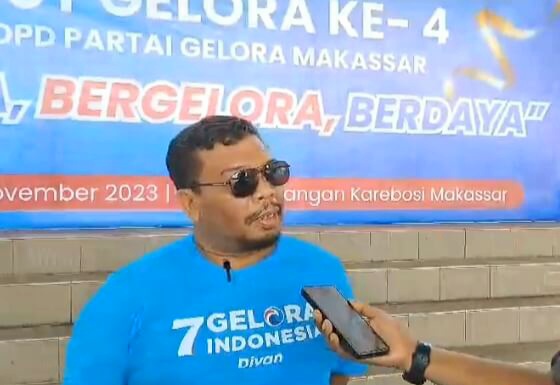 Rusdian S,Psi Sekretaris DPD Kota Makasaar Partai Gelora