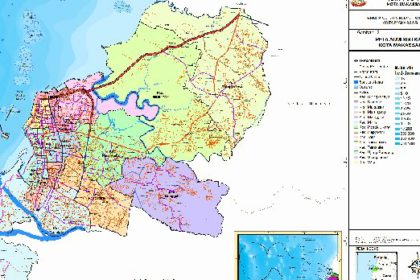 Peta Kota Makassar (Kecamatan Panakkukang).