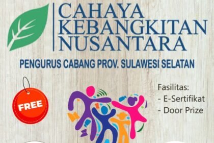 Cahaya Kebangkitan Nasional (CKN) menggelar peringatan pasca momentum Hari Guru Nasional (HGN) dengan tema: Bergerak Bersama Rayakan Merdeka Belajar, Sabtu (2/12/2023).