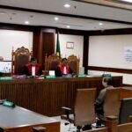 Terdakwa kasus pencemaran nama baik di Pengadilan Negeri Jakarta Pusat, Rabu (6/12/2023).