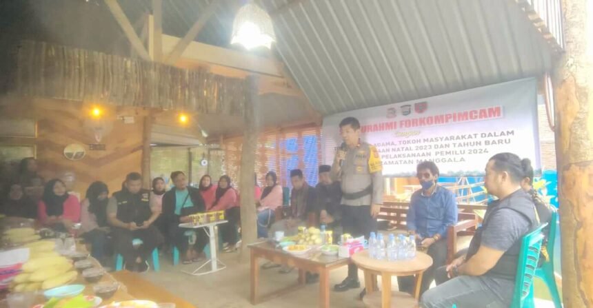 Silaturahmi Forkopimcam Manggala Kota Makassar, Sabtu (9/12/2023).