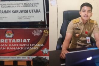 Kolase Kantor Kelurahan dan Lurah Karuwisi Utara, Reyhan Ade.