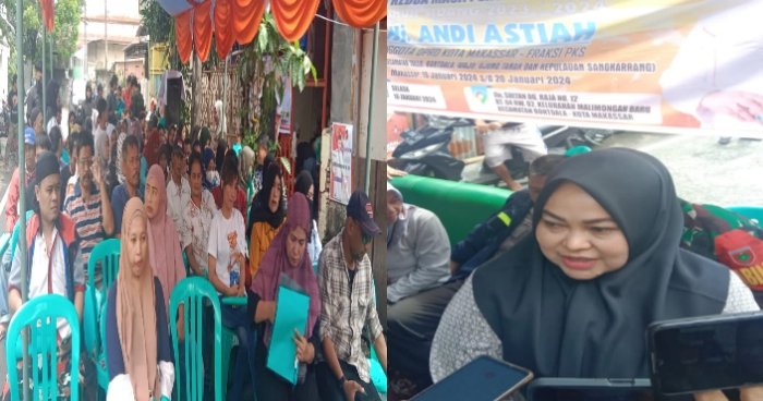 Hj. Andi Astiah anggota DPRD Kota Makassar komisi C dari Partai Keadilan Sejahtera (PKS) melakukan reses kedua masa persidangan kedua tahun sidang 2023-2024 di Kelurahan Malimongan Baru, Selasa (16/1/2024).