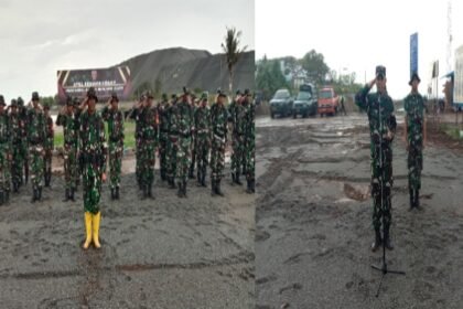 Apel gelar kesiapsiagaan penanggulangan bencana berlokasi di Pelabuhan Jety PT. Huadi Nickel Alloy Indonesia Desa Papanloe Kecamatan Pa'jukukang Kabupaten Bantaeng, Rabu (17/01/2024).