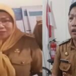 Kepala Dinas Pertanahan Kota Makassar Dra. Hj. Sri Sulsilawati, M.Si. (kiri) dan Irfan Luthfi, S.Stp Lurah Rappojawa (kanan), Senin (29/1/2024).