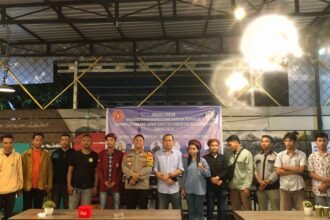 PMKRI Cabang Gowa Sanctus Robertus Bellarminus menggelar dialog publik dengan mengusung tema "Media dan Budaya Gen Z dalam Kontestasi Elektoral" di Warkop.