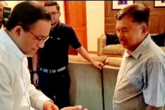 Anies menginap di kediaman pribadi Jusuf Kalla di Kota Makassar, (16/1/2024).