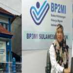 Kolase: Kepala Balai Pelayanan Pelindungan Pekerja Migran Indonesia Sulawesi Selatan, Suratmi Hamida dan Kantor BP3MI Sulsel.