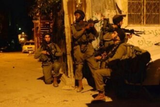 Bentrokan bersenjata di Nablus, Rabu (10/1/2024).