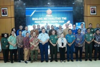 Dialog netralitas TNI pada Pemilu 2024 di Balai Wartawan Puspen TNI, Mabes TNI, Cilangkap-Jakarta Timur.