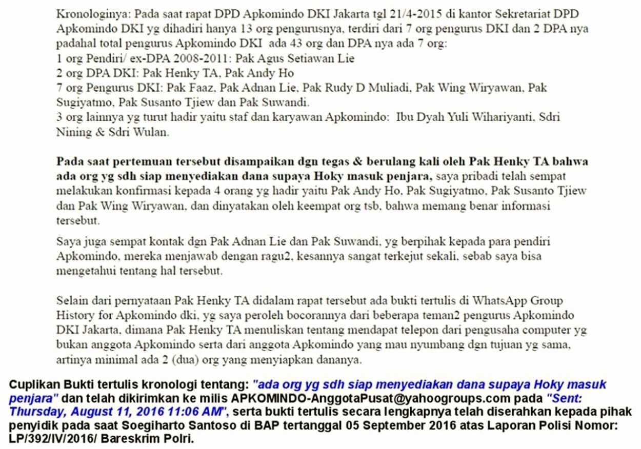 Kasus Apkomindo
