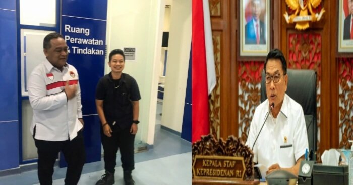 Kolase: Tantri Aktifis Purna PMI saat berada di Kantor BP2MI Bersama Kepala BP2MI, Beny Ramdhani dan KSP Moeldoko.