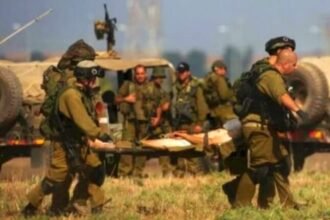 Pertempuran militer antara pasukan Israel dan perlawanan Palestina di Gaza utara mengakibatkan korban jiwa, Rabu (21/2/2024). (qudsnews/ho)