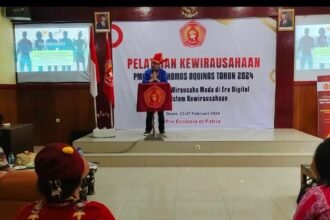 Pelatihan Kewirausahaan yang diselenggarakan oleh Perhimpunan Mahasiswa Katolik Republik Indonesia (PMKRI) Sanctus Thomas Aquinas.