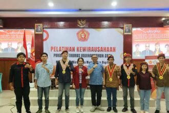 Pelatihan kewirausahaan yang diselenggarakan oleh PP PMKRI periode 2022-2024 di Aula Polrestabes Gowa pada tanggal 23-27 Februari 2024.