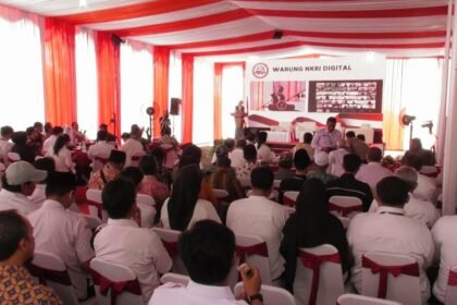 Peresmian Warung NKRI Digital pada Rabu, (7/2/2024) di Desa Kahuman, Kabupaten Klaten, Jawa Tengah.