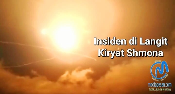 Pertarungan di langit Kiryat Shmona, (15/2/2024). (Ist.)