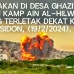 Lebanon Selatan diguncang ledakan bom, (19/2/2024). (qudsn/ho)