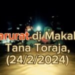Hujan deras melanda wilayah Tana Toraja, mengakibatkan banjir di Kelurahan Makale, (24/2/2024).