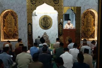 Masjid Jami' Nurul Mu'minin, Kelurahan Karuwisi Utara, Senin (25/3/2024).