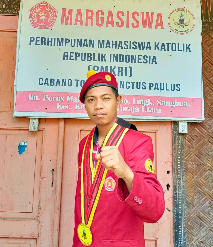 Ketua Presidium PMKRI Cabang Toraja, Demianus.