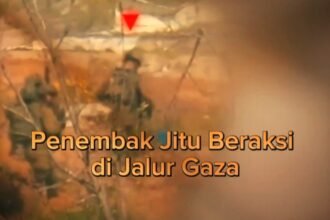 Seorang penembak jitu berhasil mengincar seorang perwira Zionis di timur Beit Hanoun, (7/3/2024). (qudsnews/ho)