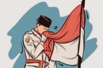 Ilustrasi anggota Paskibraka. (Pngtree)
