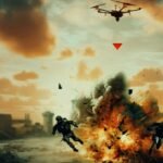 Ilustasi operasi drone pejuang Palestina menghantam titik militer Zionis Israel di Jalur Gaza Utara di Hari ke 156, (11/3/2024). (Ist.)