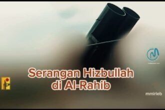 Hizbullah melancarkan serangan terhadap situs tentara pendudukan di Al-Rahib, di perbatasan antara Lebanon dan Palestina, Maret 2024. (mmirleb/qudsnews/ho)