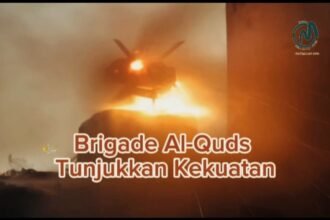 Peluru kendali 9M14 Malyutka atau AT-3 Sagger meluncur ke target sasaran, Maret 2024. (qassammedianet/ho)